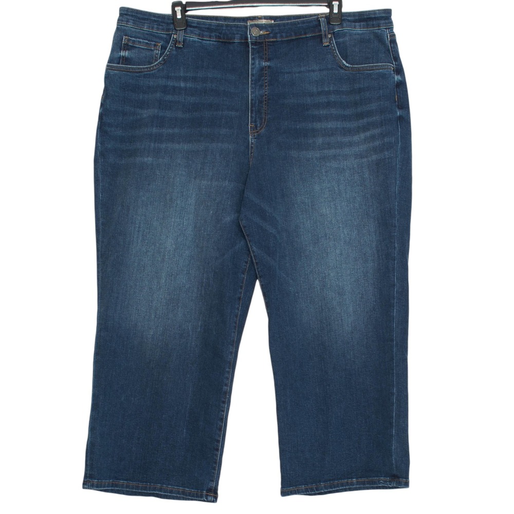 Kut From The Kloth Charlotte High Rise Fab Ab Culotte Jeans Blue 24W Wide Leg